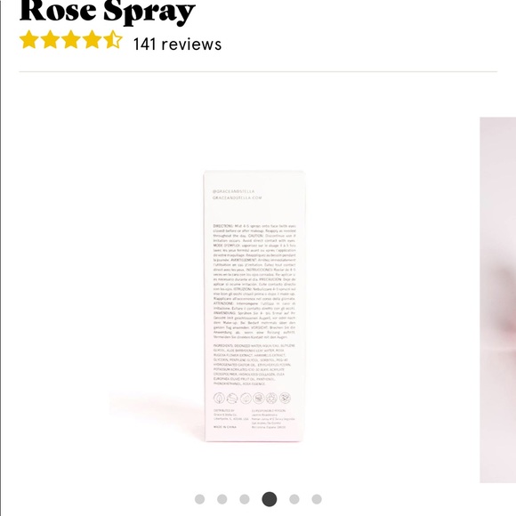 Grace & Stella's Rose Facial Spray - Picture 3 of 3